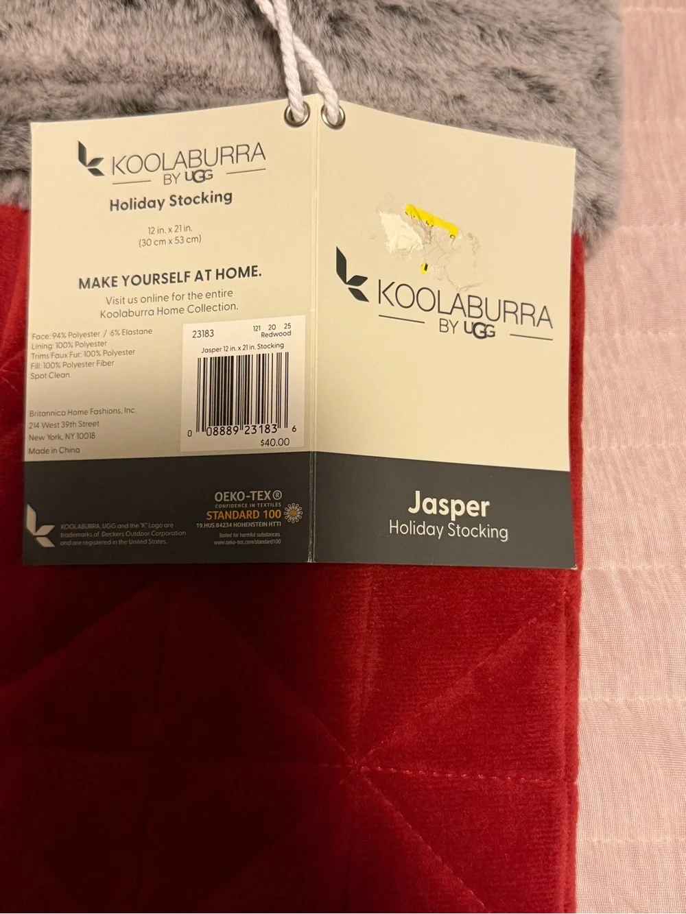 NWT Koolaburra by Ugg Jasper Christmas Stockings
